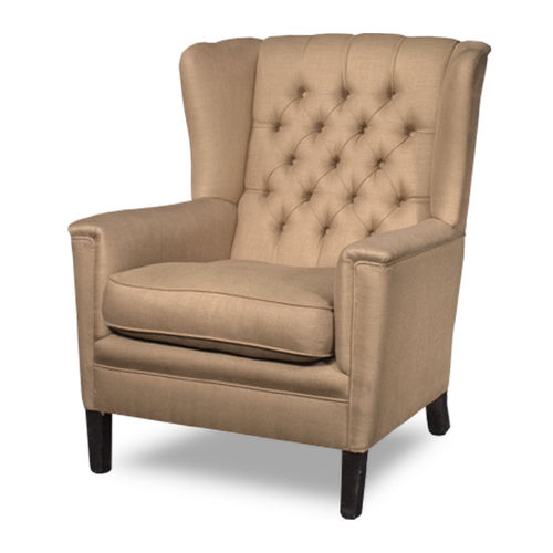 Poltrona chesterfield - BLYTH - Bendic International - in pelle / con cuscino rimovibile / a orecchioni