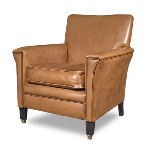 Poltrona Art Deco - BURY - Bendic International - in pelle / con cuscino rimovibile / grigia