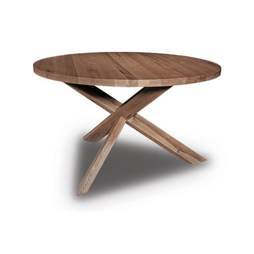 Tavolo contemporaneo - BRANSON - Bendic International - in legno / con supporto in legno / rotondo