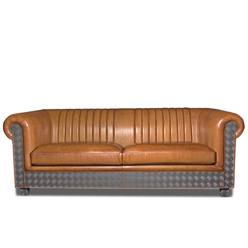 Divano classico - MORGAN - Bendic International - per yacht / in pelle / con cuscino rimovibile