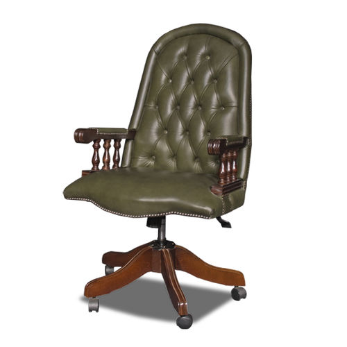 Poltrona da ufficio chesterfield - ASCOT - Bendic International - in pelle / in legno / reclinabile