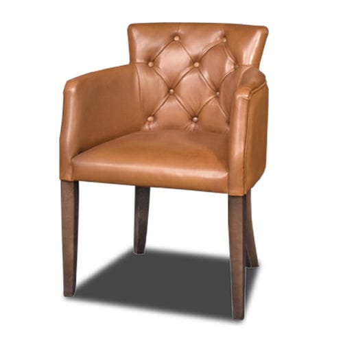 Sedia da pranzo chesterfield - PERSHALL - Bendic International - da interno / in pelle / con supporto in legno