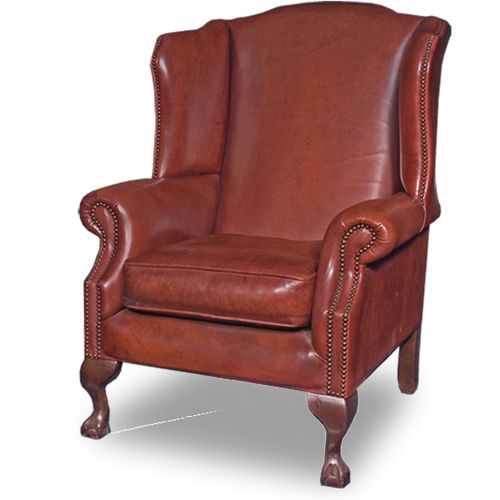 Poltrona classica - GEORGIAN - Bendic International - in pelle / in legno / con cuscino rimovibile