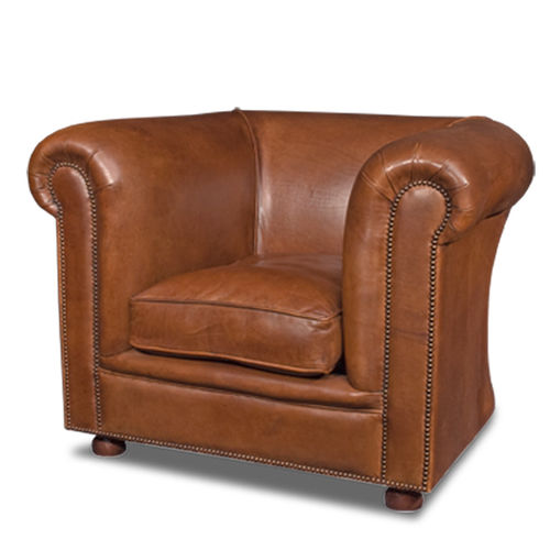 Poltrona classica - MANCHESTER  - Bendic International - in pelle / con cuscino rimovibile / grigia