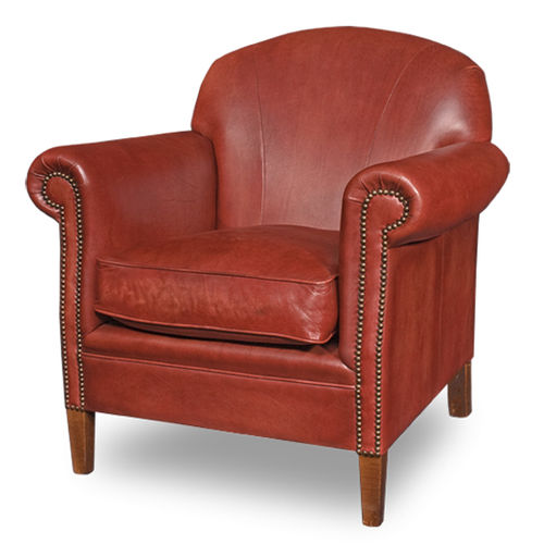 Poltrona classica - HAMILTON  - Bendic International - in pelle / con cuscino rimovibile / grigia