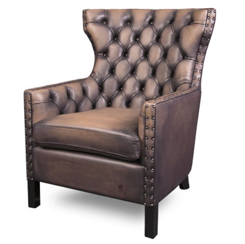 Poltrona chesterfield - MASON - Bendic International - in pelle / in pelle di mucca / a orecchioni