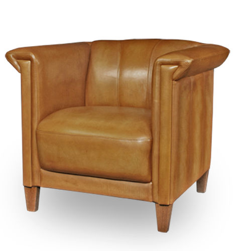 Poltrona Art Deco - BRIXTON - Bendic International - in pelle / reclinabile / grigia