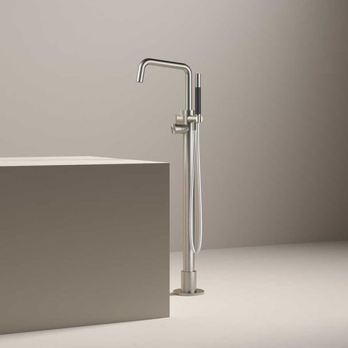 Set vasca in acciaio inossidabile - AR087 - hotbath - a pavimento / contemporaneo / 1 foro
