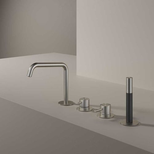 Set vasca in acciaio inossidabile - AR083 - hotbath - da piano / contemporaneo / 4 fori