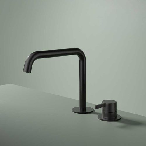 Miscelatore doppio comando per lavabo - AC023 - hotbath - da appoggio / in ottone / in ottone spazzolato
