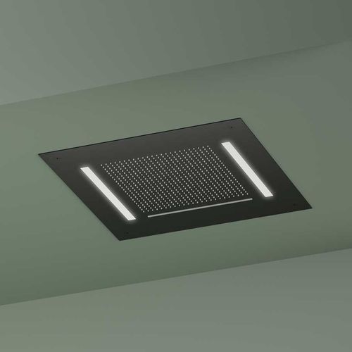 Soffione doccia da incasso - AC146 - hotbath - quadrato / a pioggia / a cascata