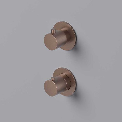 Miscelatore doppio comando da doccia - CB7009 - hotbath - da incasso / termostatico / in ottone