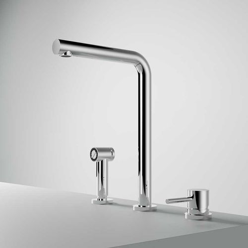 Miscelatore da appoggio - FKM19 - hotbath - in ottone / da cucina / 3 fori