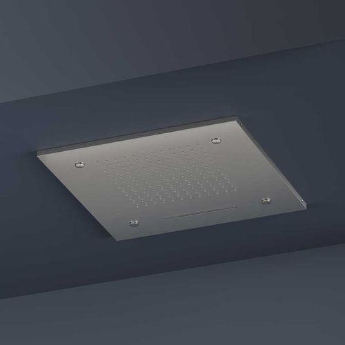 Soffione doccia da incasso a soffitto - M145 - hotbath - quadrato / a pioggia / a cascata