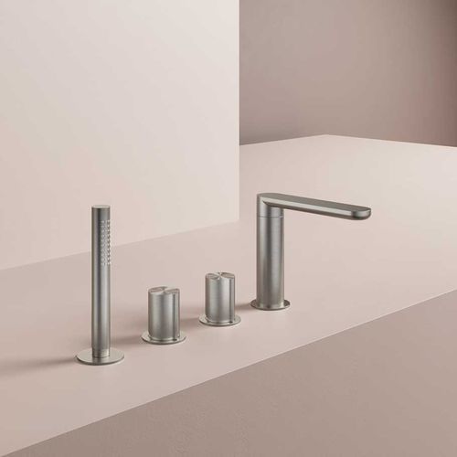 Set vasca in acciaio inossidabile spazzolato - GT073 - hotbath - da piano / contemporaneo / spazzolato