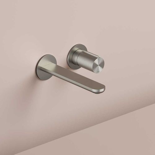 Miscelatore per lavabo - GT105 - hotbath - da incasso / in acciaio inossidabile spazzolato / da interno