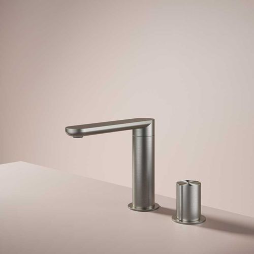 Miscelatore per lavabo - GT023 - hotbath - da appoggio / in acciaio inossidabile spazzolato / da bagno