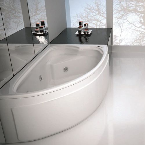 Vasca da bagno d'angolo - ASYMMETRIC FRIDA - hydrobs - da appoggio / in acrilico / idromassaggio