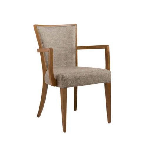 Sedia visitatore contemporanea - ABBY SOFT SB01 - New Life Contract - da interno / in tessuto / con supporto in legno