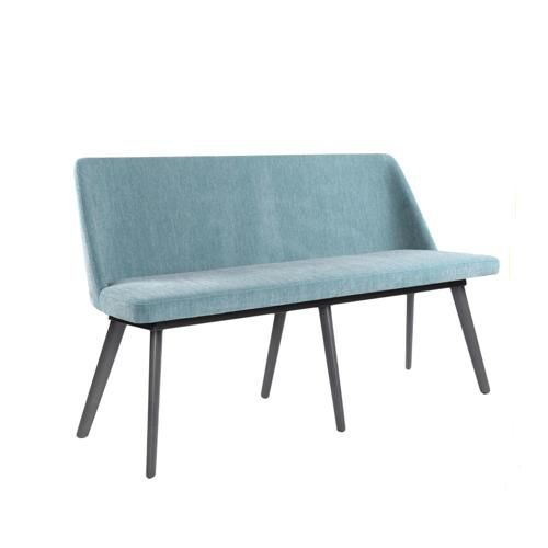 Panca contemporanea - AMA PA02 - New Life Contract - in legno / con schienale / con braccioli