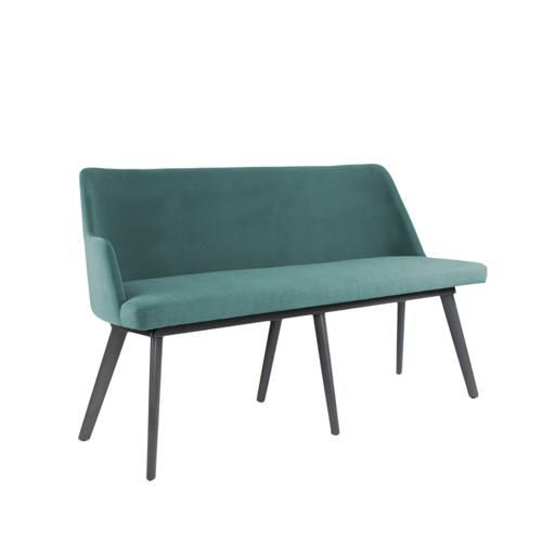 Panca contemporanea - AMA PA04 BD - New Life Contract - in legno / con schienale / con braccioli