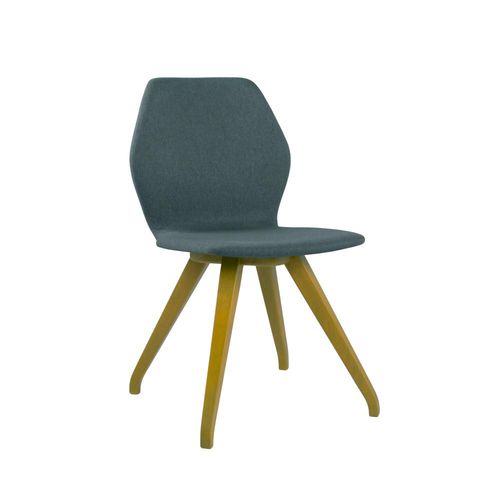 Sedia contemporanea - ANJA SE01  - New Life Contract - da interno / in tessuto / con supporto in legno