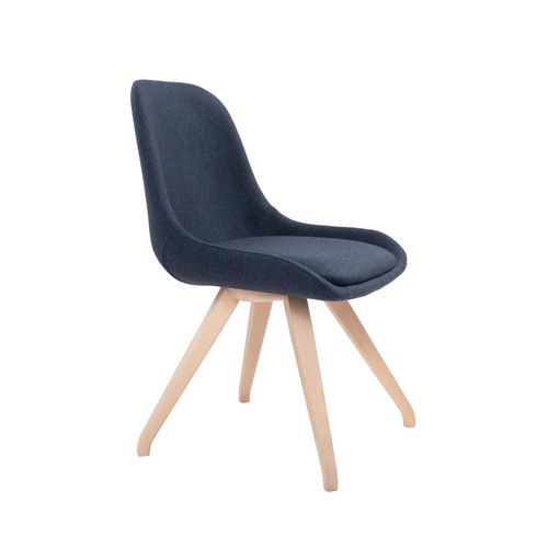 Sedia contemporanea - ALISHA SE01  - New Life Contract - da interno / in tessuto / con supporto in faggio