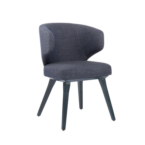 Sedia visitatore contemporanea - BARBARA PO01 - New Life Contract - da interno / in tessuto / con supporto in legno