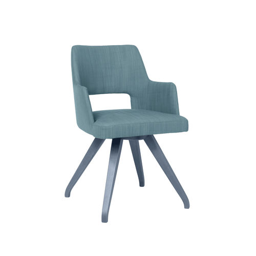 Sedia contemporanea - AMA PO02  - New Life Contract - da interno / in tessuto / in pelle