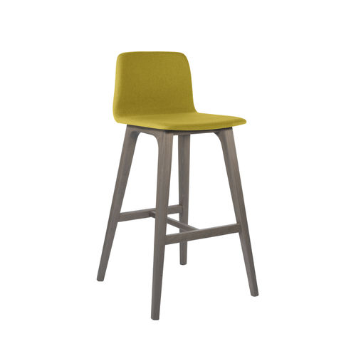 Sedia alta contemporanea - TECLA SG01 - New Life Contract - da interno / in tessuto / in pelle
