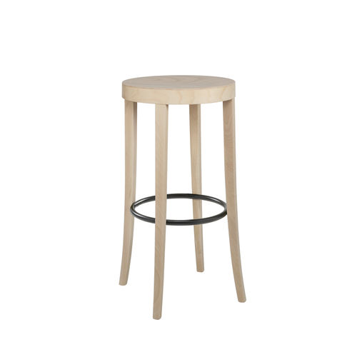 Sgabello da bar contemporaneo - BACCO SG01A - New Life Contract - in faggio / con supporto in metallo / con supporto in legno