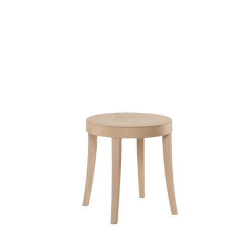 Sgabello contemporaneo - BACCO SG01B - New Life Contract - in faggio / con supporto in legno / rotondo