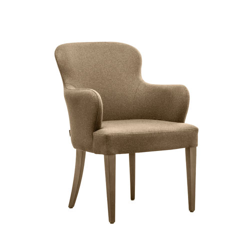 Sedia contemporanea - EVELYNE PO02 - New Life Contract - da interno / in tessuto / con supporto in legno
