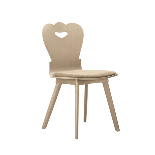 Sedia contemporanea - ALPINA SE02 BASE 14  - New Life Contract - da interno / in tessuto / in rovere