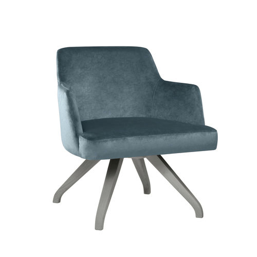 Poltrona contemporanea - AMA PL01 - New Life Contract - in tessuto / in pelle / in faggio