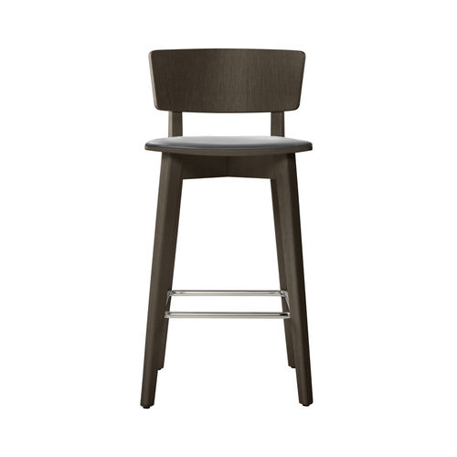 Sedia alta contemporanea - HELLEN SG02S - New Life Contract - da interno / in pelle / in legno compensato
