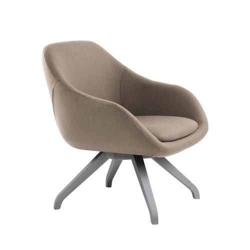 Poltrona contemporanea - ALISHA PL01  - New Life Contract - in tessuto / in faggio / in legno compensato