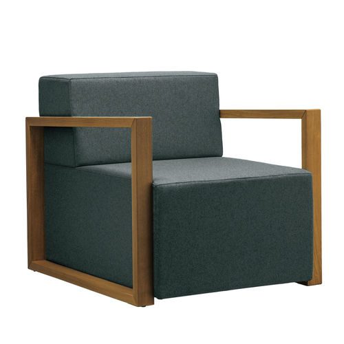Poltrona contemporanea - QUADRA PL01 - New Life Contract - in tessuto / in pelle / in ecopelle