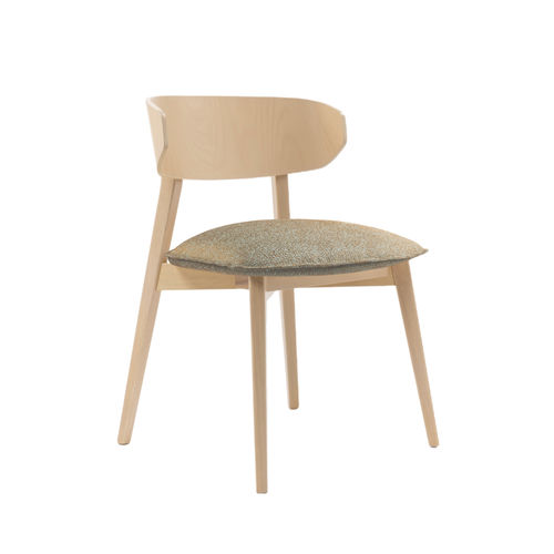 Sedia contemporanea - HELLEN PLUS SOFT SE06 - New Life Contract - da interno / in tessuto / in pelle