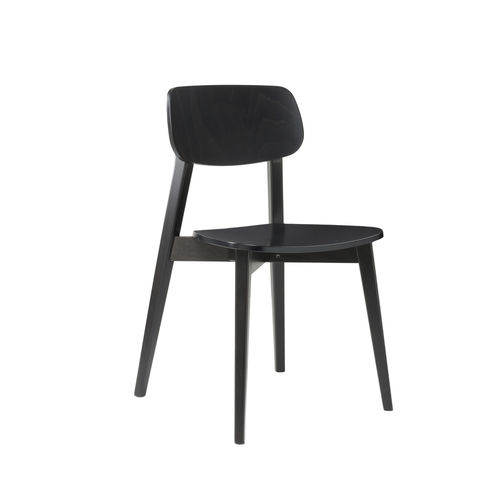 Sedia contemporanea - HELLEN OVAL ONE SE01 - New Life Contract - da interno / in legno / impilabile