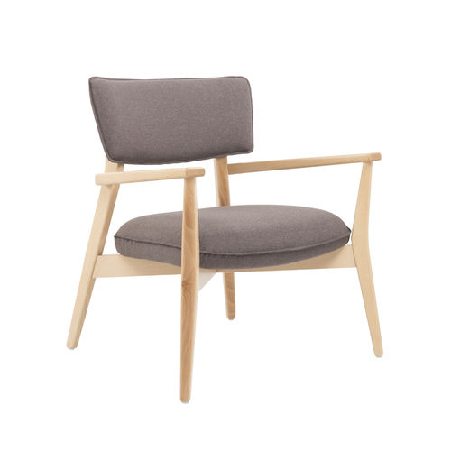 Poltrona contemporanea - HELLEN PL07B - New Life Contract - in tessuto / in faggio / in faggio