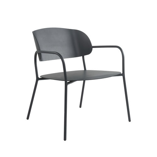 Poltrona contemporanea - L'ALA PL01 - New Life Contract - in alluminio / in alluminio / marrone