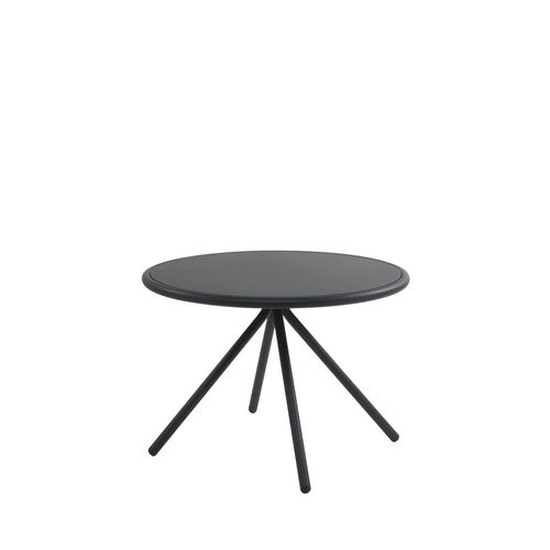 Tavolino basso contemporaneo - L'ALA TC01 D60 - New Life Contract - in alluminio / con supporto in alluminio / rotondo