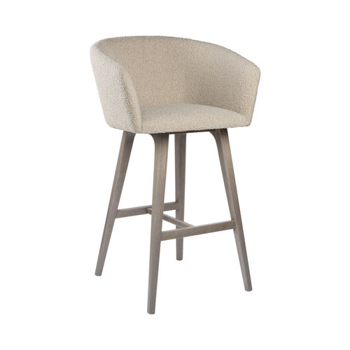 Sedia alta contemporanea - TATI SG02 - New Life Contract - da interno / in pelle / in tessuto