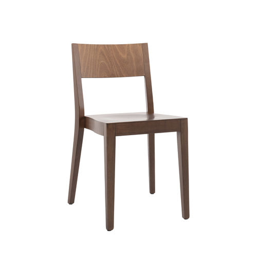 Sedia contemporanea - SIMPLE SE01 - New Life Contract - da interno / in faggio / con supporto in faggio