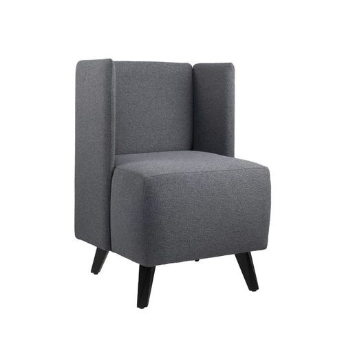 Poltrona contemporanea - AND POQG01S - POTM02S - POTM01S - New Life Contract - in pelle / in tessuto / in legno massiccio