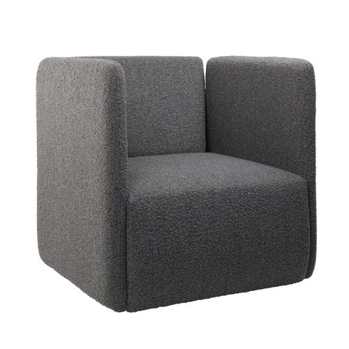 Poltrona contemporanea - AND PLQ01S - New Life Contract - in tessuto / in legno / quadrata