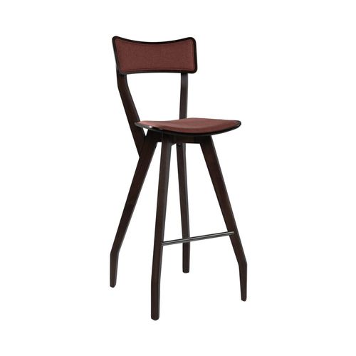 Sgabello da bar contemporaneo - MARTINA SG03S - New Life Contract - in legno compensato / con supporto in faggio / con supporto in metallo