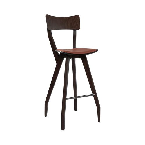 Sgabello da bar contemporaneo - MARTINA SG02S - New Life Contract - in legno compensato / con supporto in faggio / con 4 gambe