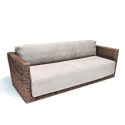 Divano contemporaneo - RENE  - GOMMAIRE - in tessuto / grigio / in legno